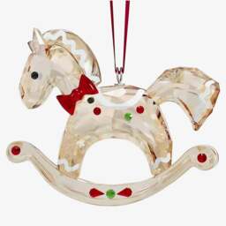 Rackhams Holiday Cheers Gingerbread Rocking Horse Ornament 5627608 - thumbnail 2