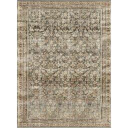 Rackhams Galey Alix Collins Avenue-Vintage Green Brown Beige Traditional Vintage Boho Fringe Rug - 198 x 275 cm - thumbnail 2