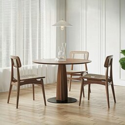Rackhams Seraphina Round Dining Table, Solid Wood - ⌀100cm
