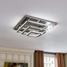 Rackhams 60cm Wide 86W LED Crystal Ceiling Lights Pendant Chandelier Lamp - Cool White