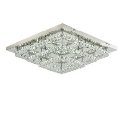 Rackhams 60cm Wide 86W LED Crystal Ceiling Lights Pendant Chandelier Lamp - Cool White - thumbnail 6