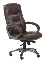 Rackhams Northland Office Chair with high back in brown - Brown - thumbnail 2