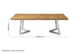 Rackhams Gabar Natural Bamboo Coffee Table - thumbnail 5