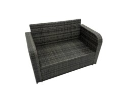 Rackhams 7 seater Patio Height Adjustable Rising Lifting Table Sofa Sets Rattan Garden Furniture Dining Set with 3 Stools Side Table Dark Grey Mixed - thumbnail 5