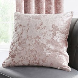 Rackhams Crushed Velvet Cushion - Natural - thumbnail 2