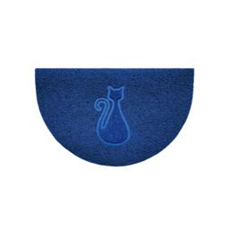 Rackhams Cat Embossed Halfmoon Indoor/Sheltered Outdoor Spaghetti Doormat - Grey - thumbnail 4