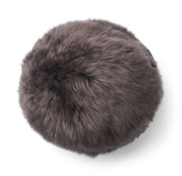 Rackhams Angelite Cushion - D30 cm - D25 - D35 - Long Wool - Steel - D30 cm - thumbnail 4