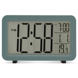 Rackhams Harley Superbrite® Modern Digital Alarm Clock - Grey - thumbnail 4