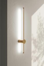Rackhams 360 Degree Rotatable LED Straight Wall Light White Light 60cm - Gold - One Size - thumbnail 3