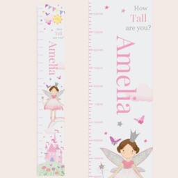 Rackhams Personalised Fairy Princess Height Chart - H110 x W17.8 x D0.1cm, 0.113kg - Vinyl - thumbnail 4