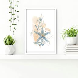 Rackhams Art wall for bathroom - set of 3 wall art prints - 12 x 16 inches / 30.5 x 40.65 cm - Polyester Canvas 260 gsm - Canvas wrapped - thumbnail 4