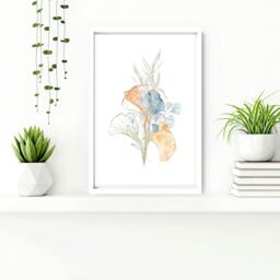 Rackhams Art wall for bathroom - set of 3 wall art prints - 12 x 16 inches / 30.5 x 40.65 cm - Polyester Canvas 260 gsm - Canvas wrapped - thumbnail 5