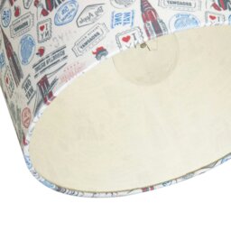 Rackhams New York Themed Lamp Shade with Statue of Liberty and Brooklyn Bridge - thumbnail 3