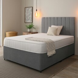 Rackhams Sleep Warmer Premium Tufted Mattress - 20cm Deep, Dual Comfort Fillings - White - 1 - 3ft Single Mattress (90cm x 190cm) - thumbnail 1