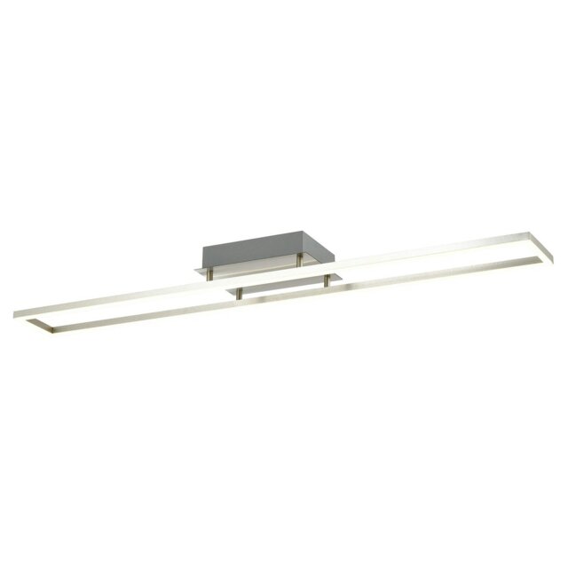 Rackhams Modern LED Strip Ceiling Light Fitting in Brushed Nickel Perfect for Kitchens - image 1