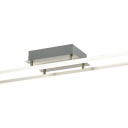 Rackhams Modern LED Strip Ceiling Light Fitting in Brushed Nickel Perfect for Kitchens - thumbnail 3