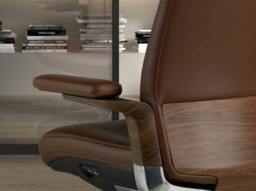 Rackhams Swivel Office Chair 4211/4212 - Black - Steel - thumbnail 6