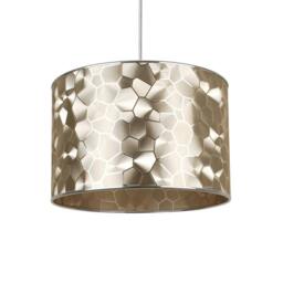 Rackhams Elin Gold and Silver Textured Cylinder Shade - thumbnail 3