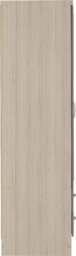 Rackhams Nevada 3 Door 2 Drawer Mirrored Wardrobe - White Gloss - thumbnail 6