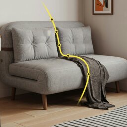 Rackhams Evans Single Seater, Two Seater Sofa Bed, Linen - 90CM - Others ( Contact Us ) - thumbnail 4