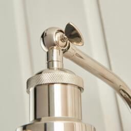 Rackhams Brunswick Polished Nickel & Glass Wall Light - thumbnail 5
