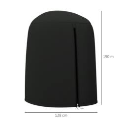 Rackhams 190 x 128cm Hanging Egg Chair Furniture Cover - Black - thumbnail 3