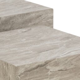 Rackhams Dice Coffee Table Set in Grey Marble Effect - 1 - Grey - Grey - thumbnail 5