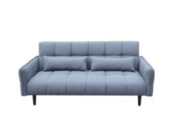 Rackhams Bello 2 Seater Sofa Bed in Grey or Silver - Silver - thumbnail 2