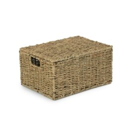 Rackhams Lidded Seagrass Storage Baskets - Large - thumbnail 2