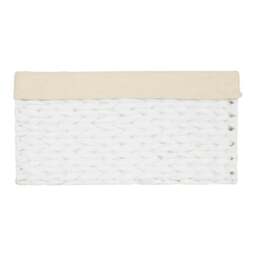 Rackhams White Paper Rope Rectangular Storage Basket with White Cotton Lining - Large - thumbnail 3
