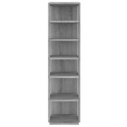 Rackhams Shoe Rack Grey Sonoma 27.5x27x102 cm Engineered Wood - thumbnail 3