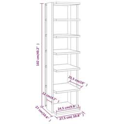 Rackhams Shoe Rack Grey Sonoma 27.5x27x102 cm Engineered Wood - thumbnail 6