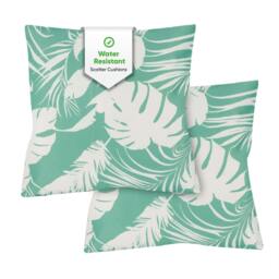 Rackhams Pair of Outdoor Scatter Cushions – Botanical Leaf Design - thumbnail 6