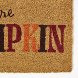 Rackhams Hey There Pumpkin Non-Slip Coir Doormat, 40 x 60 cm - thumbnail 2