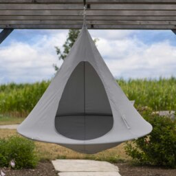Rackhams Single Cacoon Hanging Chair - Moon River - thumbnail 2