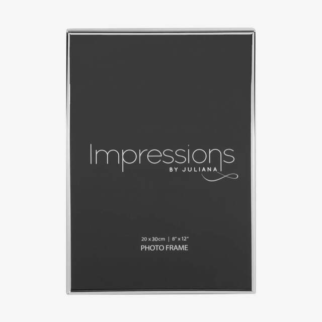Rackhams Impressions Silverplated Oblong Thin 8x12 Inch Photo Frame 8156812 - image 1