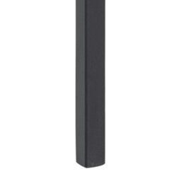 Rackhams Angus Dining Table in Black 200x74cm Included 4 Carrie Swivel Dining Chairs in Sand - Black - No - Black - thumbnail 6