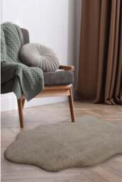 Rackhams Luxury Natural Faux Fur Rug - 105X140 cm - thumbnail 3