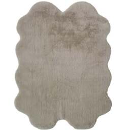 Rackhams Luxury Natural Faux Fur Rug - 105X140 cm - thumbnail 1