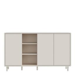 Rackhams Playly 3 Door Sideboard in Sand - W 161.6 X  H 93.4 X  D 42cm - Sand - 1 - thumbnail 3