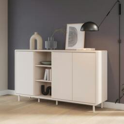 Rackhams Playly 3 Door Sideboard in Sand - W 161.6 X  H 93.4 X  D 42cm - Sand - 1 - thumbnail 1