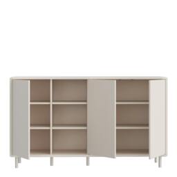 Rackhams Playly 3 Door Sideboard in Sand - W 161.6 X  H 93.4 X  D 42cm - Sand - 1 - thumbnail 5