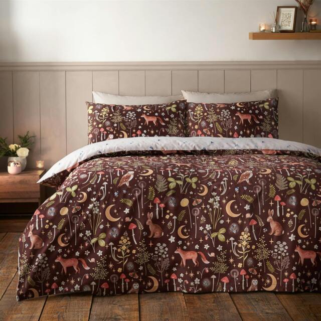 Rackhams Enchanted Twilight Duvet Cover Set - King - Chocolate - image 1