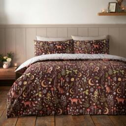 Rackhams Enchanted Twilight Duvet Cover Set - King - Chocolate