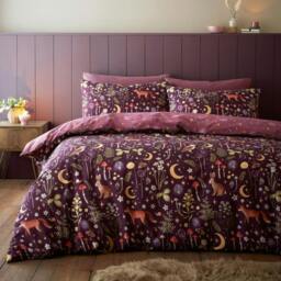 Rackhams Enchanted Twilight Duvet Cover Set - King - Chocolate - thumbnail 2