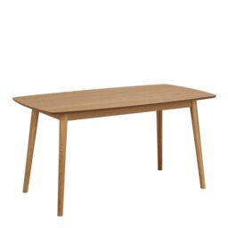 Rackhams Nagano Rectangular Dining Table in Oak - Brown - No - Brown - thumbnail 1