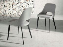 Rackhams Grey Fabric Chair 4101 - thumbnail 3