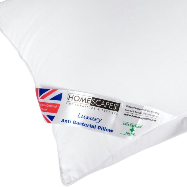 Rackhams Anti Bacterial Pillow Super Microfibre Extra Fill, 48 x 74 cm - Medium/Firm - image 1