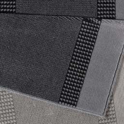 Rackhams Designer Velours Grey Runner “Band” – Classic Elegance - 160X230 cm - thumbnail 2