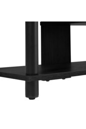 Rackhams 6-Layer Open-Style Wood Shoe Rack - Black - thumbnail 6